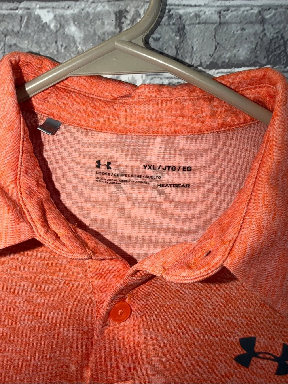 Under Armour Orange Polo Shirt